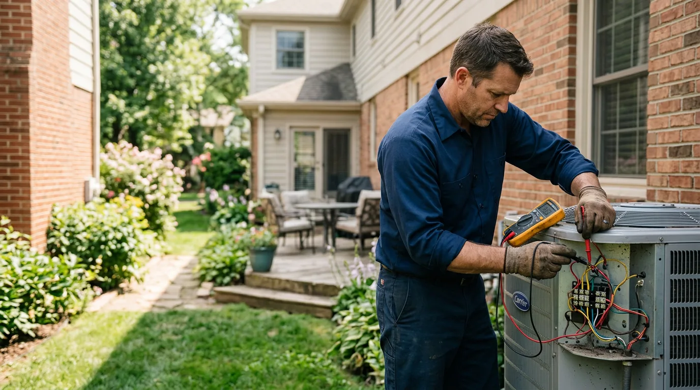 HVAC technician working near Le Grand, CA